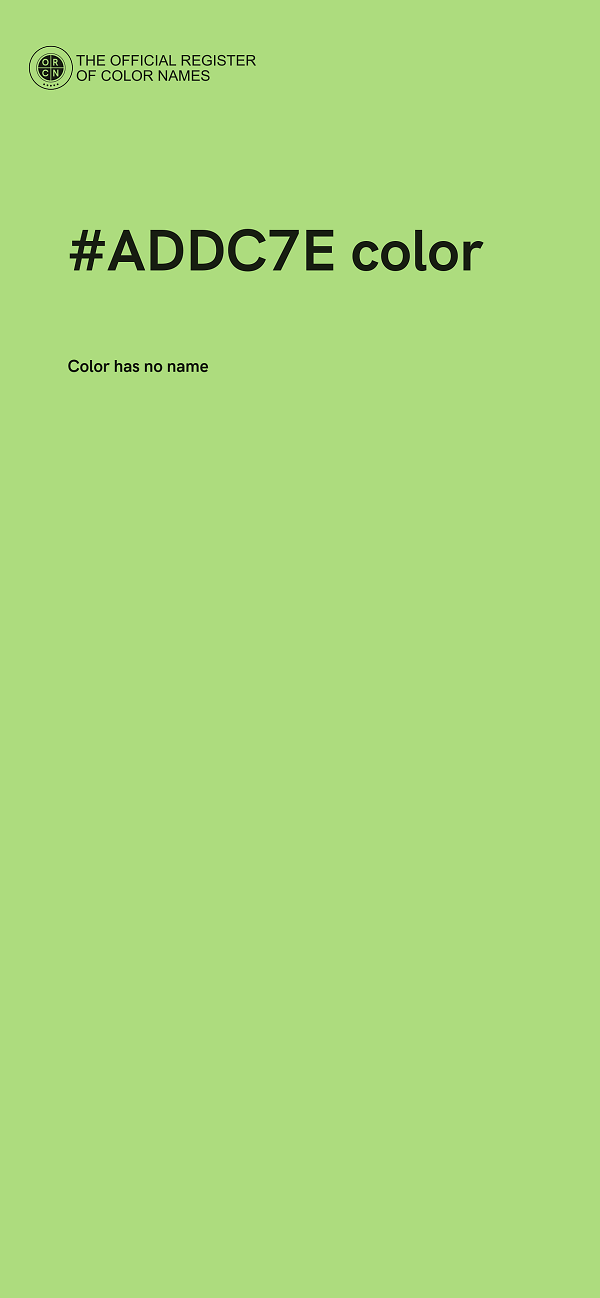 #ADDC7E color image