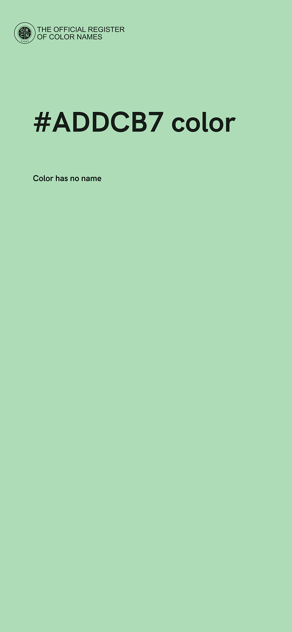 #ADDCB7 color image