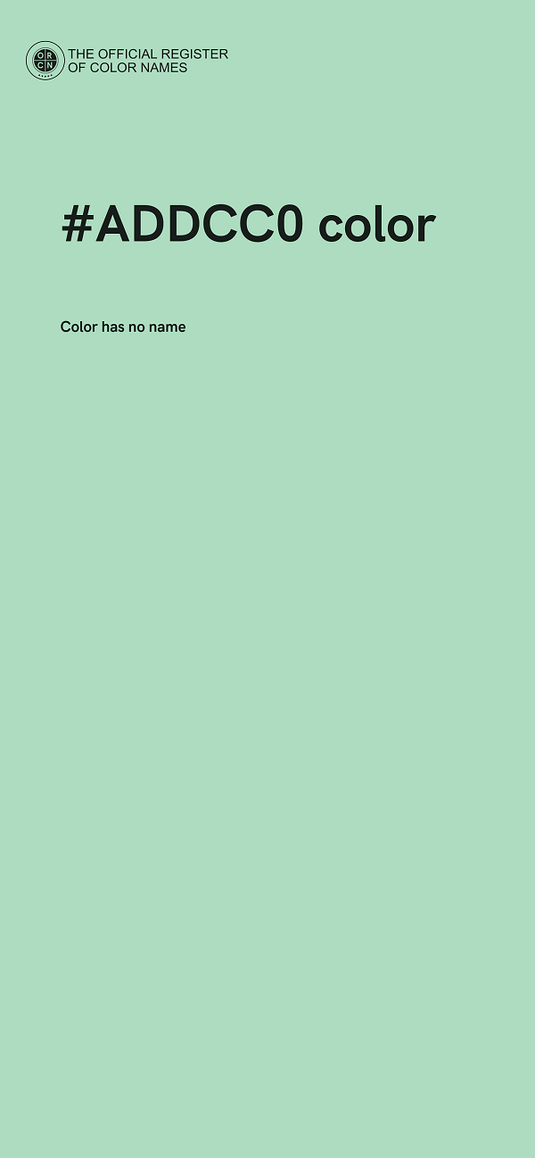 #ADDCC0 color image