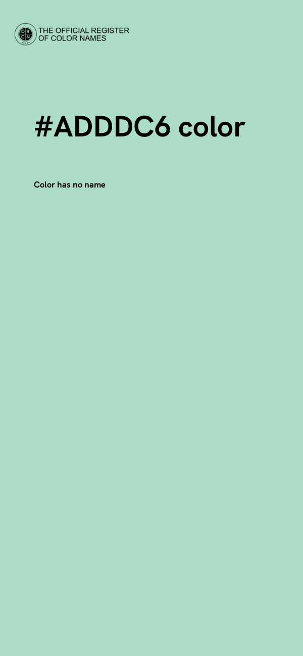 #ADDDC6 color image