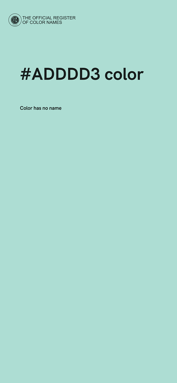 #ADDDD3 color image
