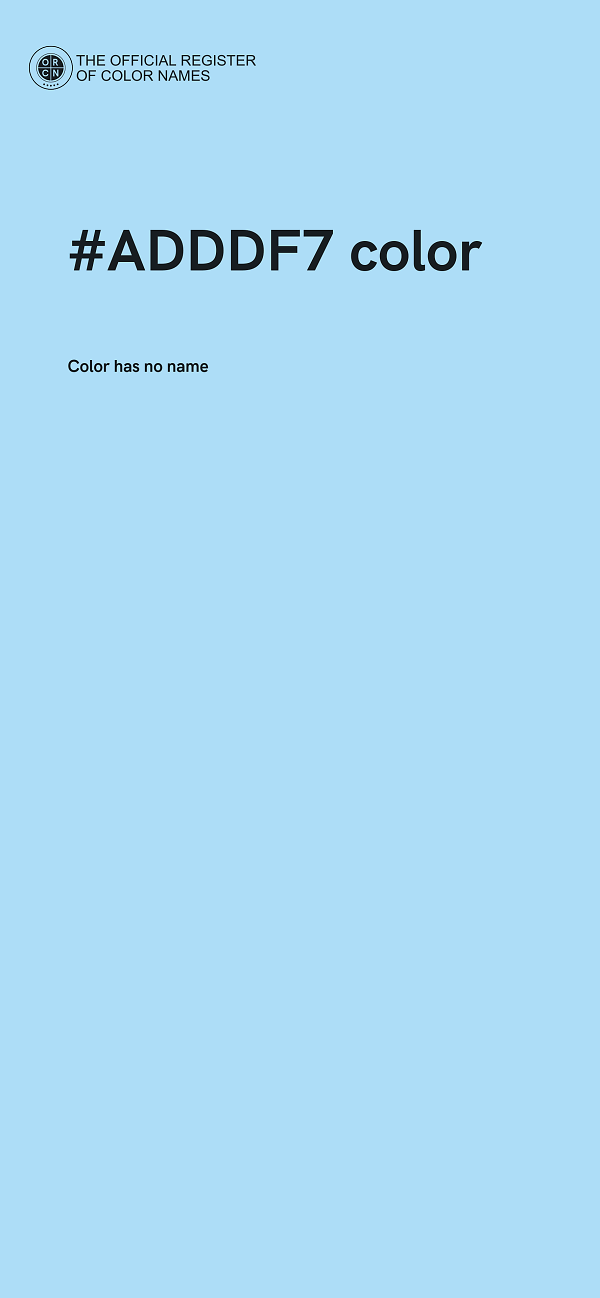 #ADDDF7 color image