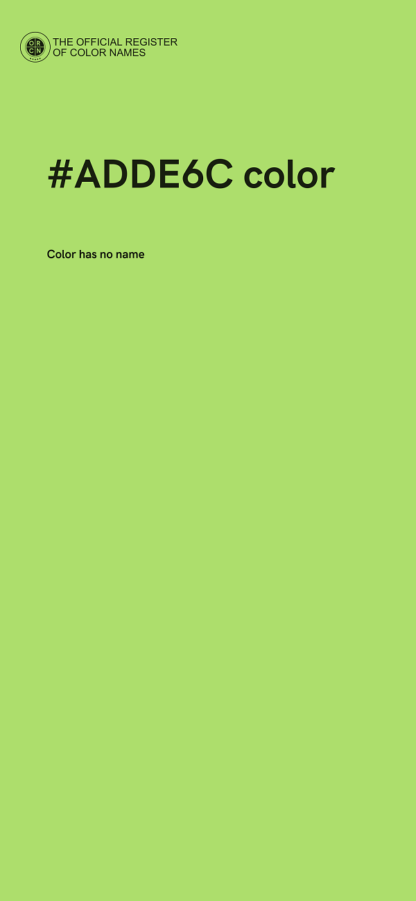 #ADDE6C color image