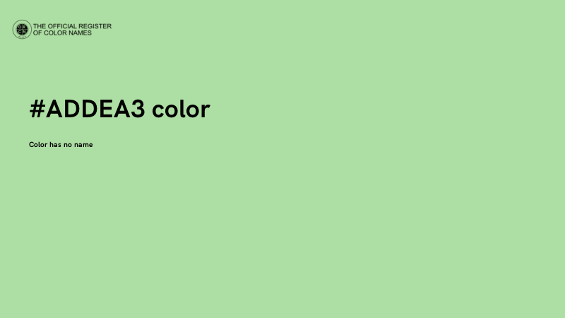 #ADDEA3 color image
