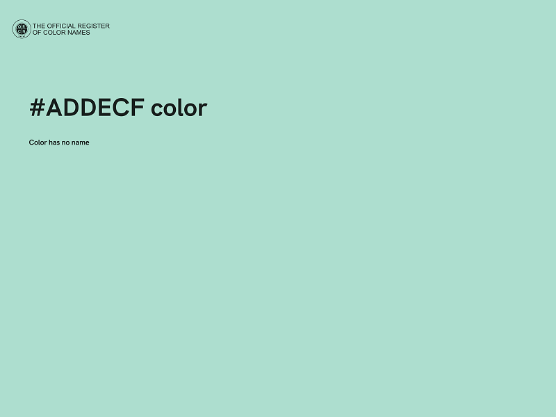 #ADDECF color image