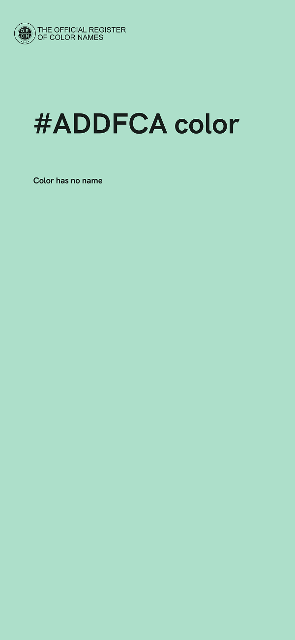 #ADDFCA color image