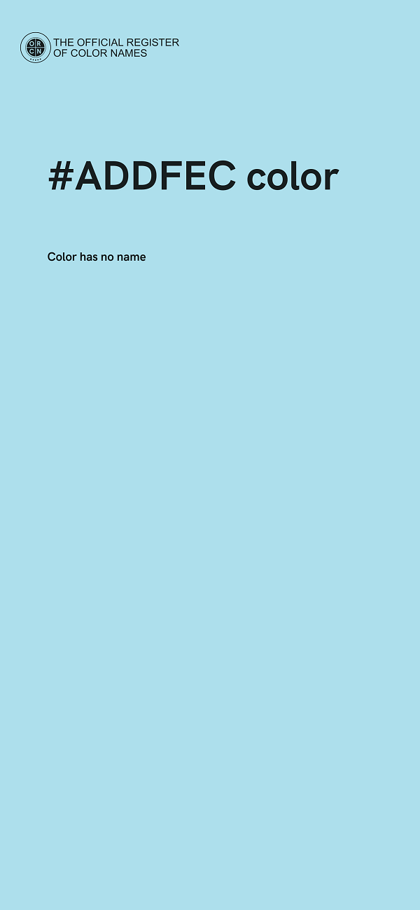 #ADDFEC color image