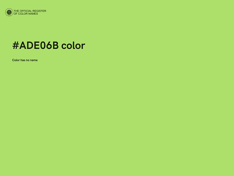 #ADE06B color image