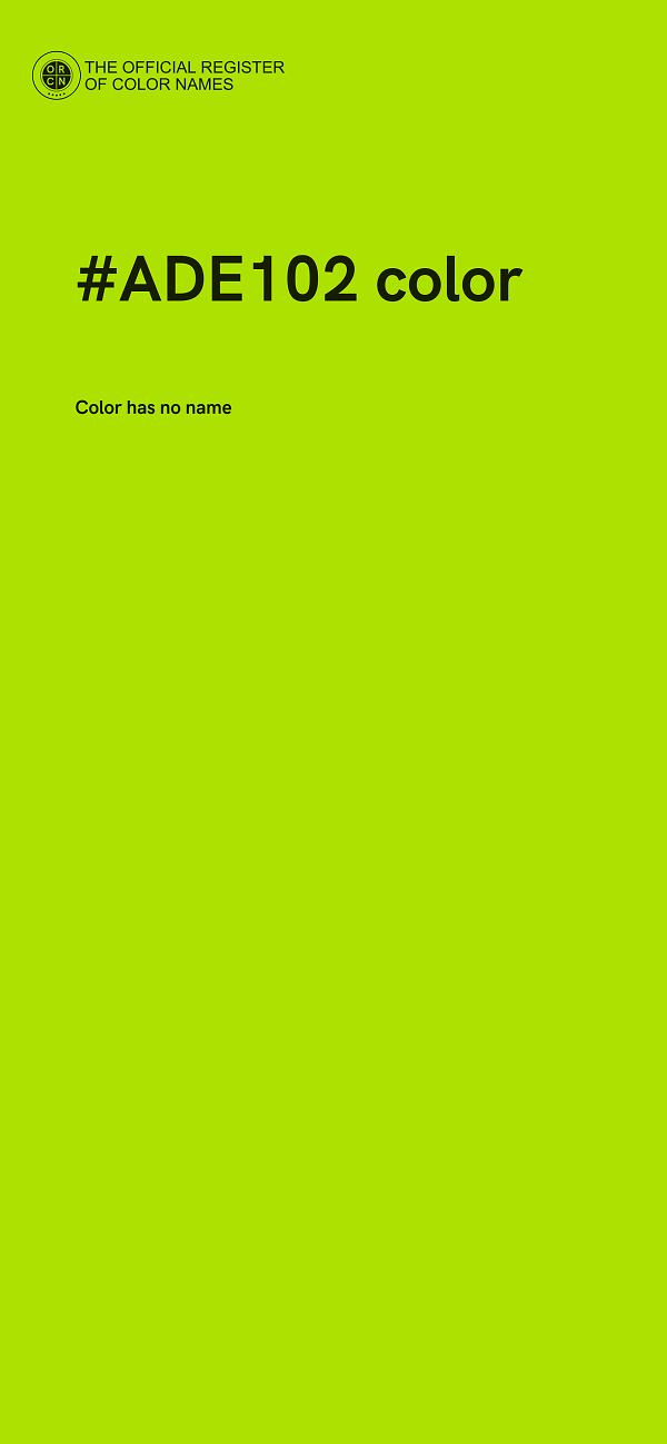#ADE102 color image