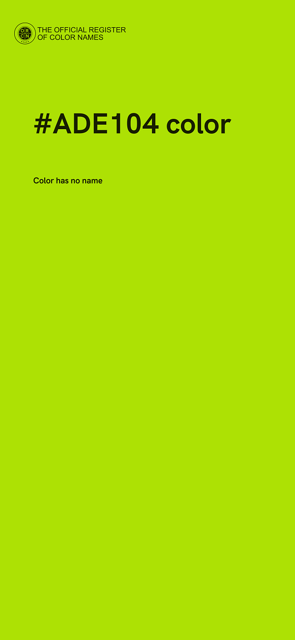 #ADE104 color image