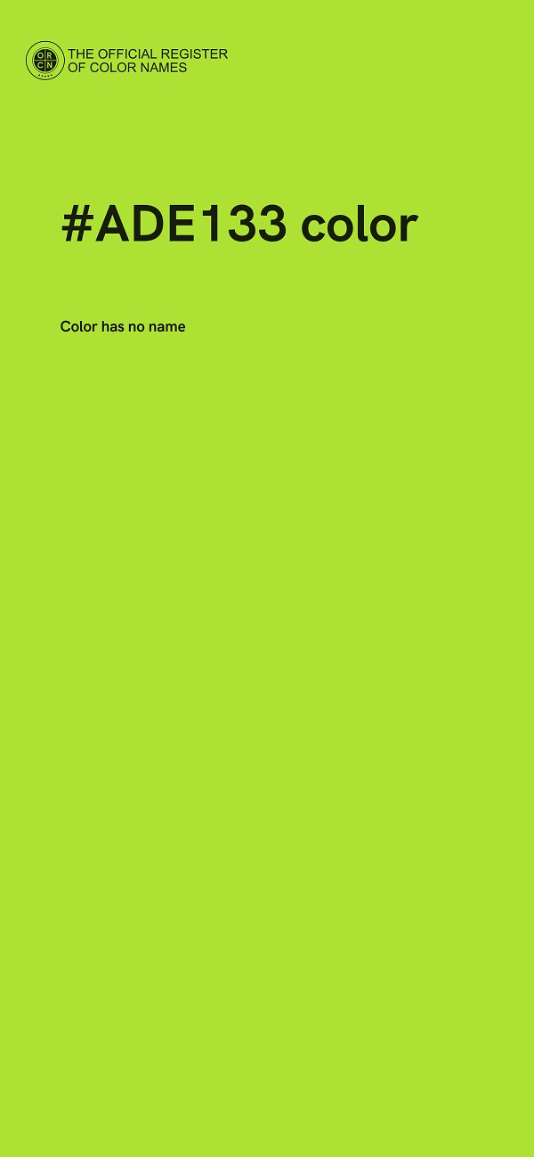 #ADE133 color image