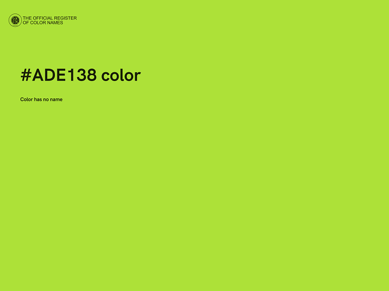#ADE138 color image