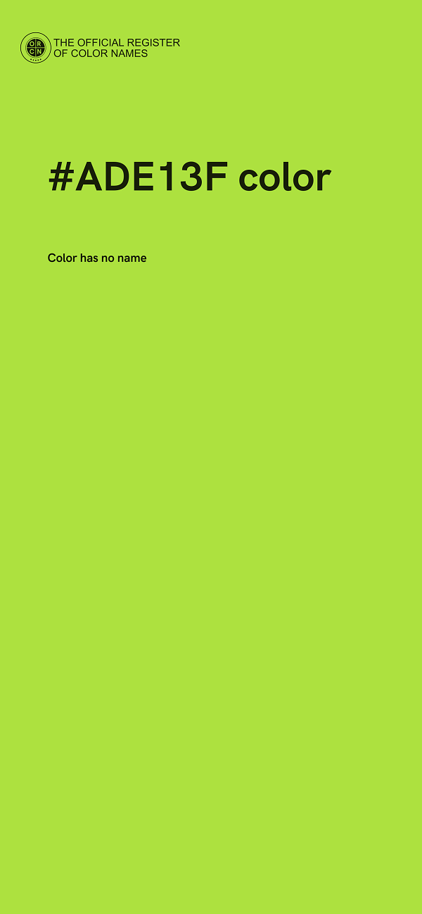 #ADE13F color image