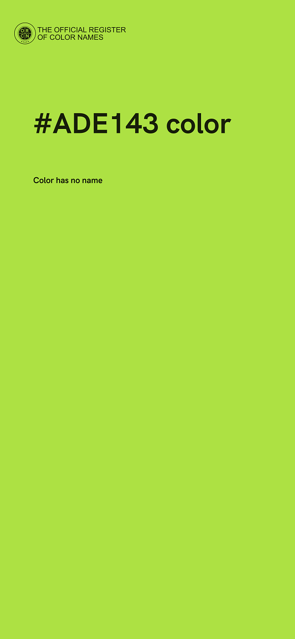 #ADE143 color image