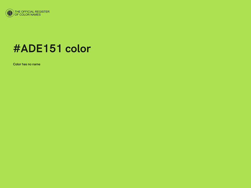 #ADE151 color image