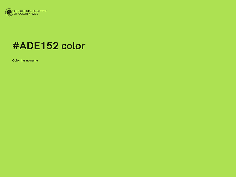 #ADE152 color image