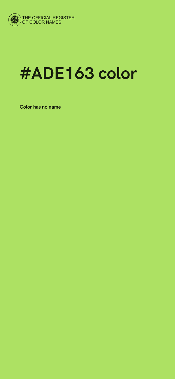 #ADE163 color image