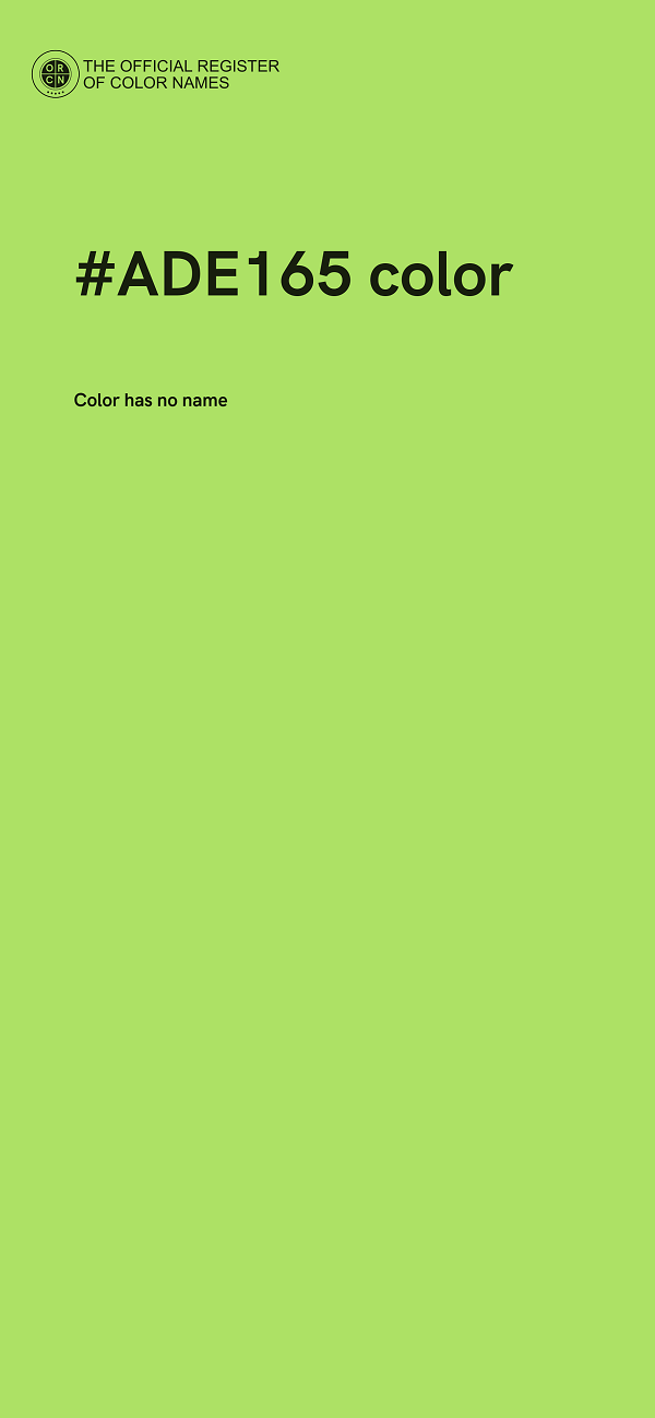 #ADE165 color image