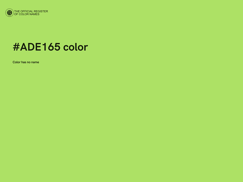 #ADE165 color image