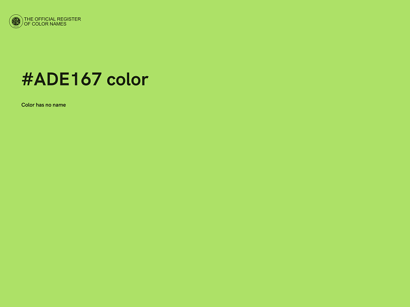 #ADE167 color image