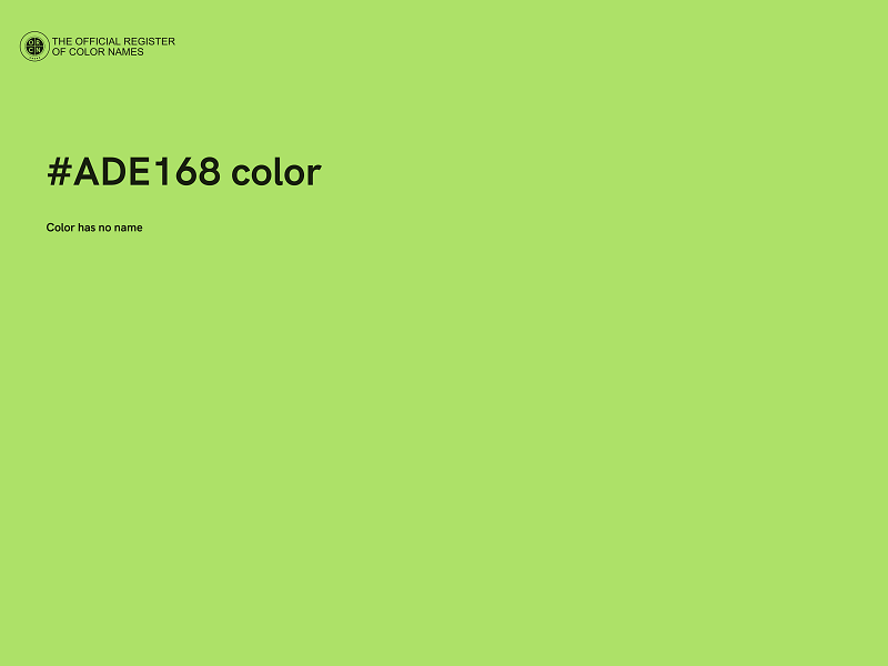 #ADE168 color image
