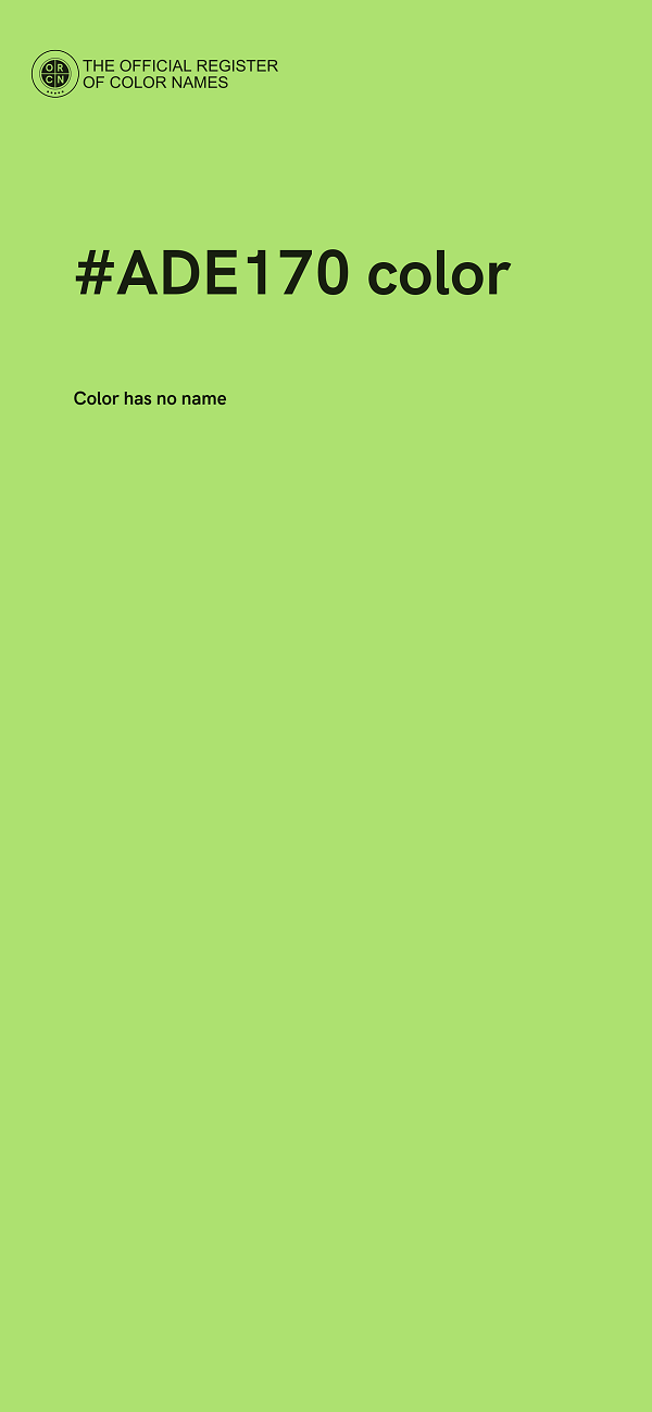 #ADE170 color image