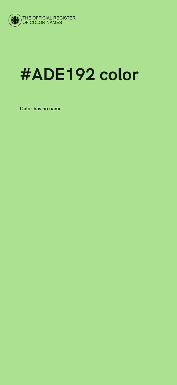 #ADE192 color image
