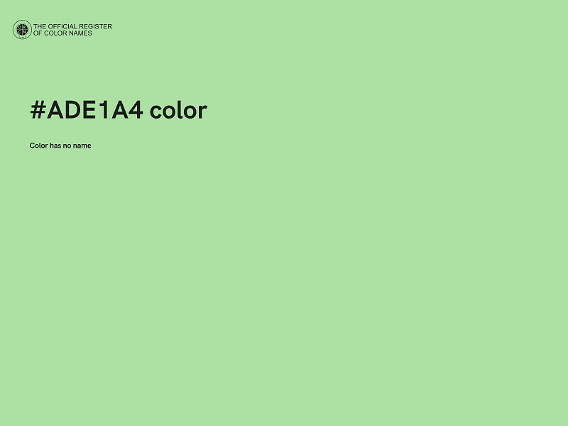 #ADE1A4 color image
