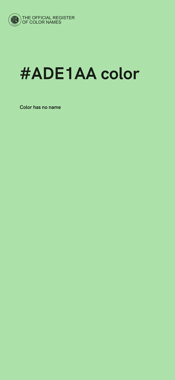 #ADE1AA color image