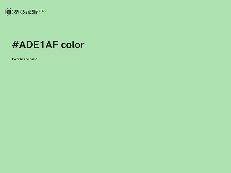 #ADE1AF color image
