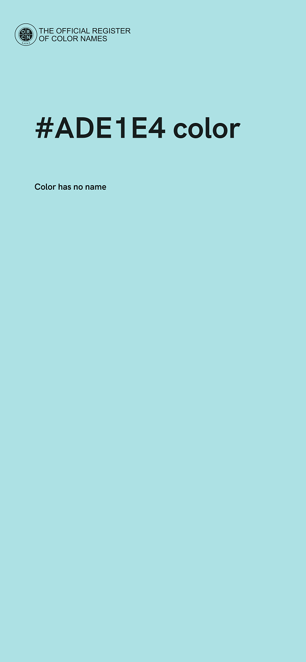 #ADE1E4 color image