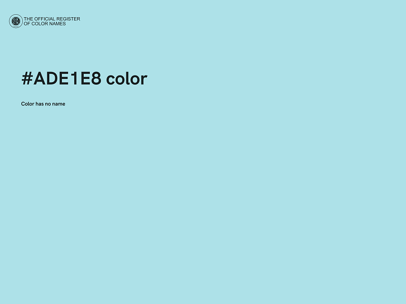 #ADE1E8 color image