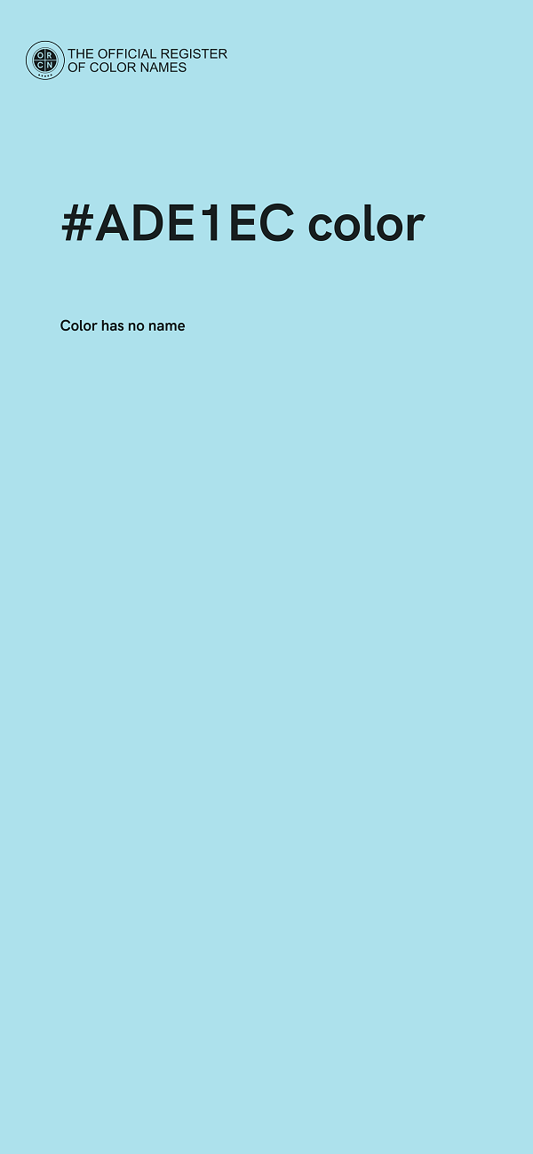 #ADE1EC color image