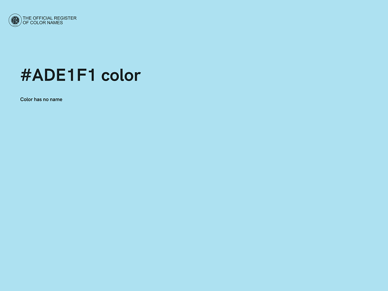 #ADE1F1 color image