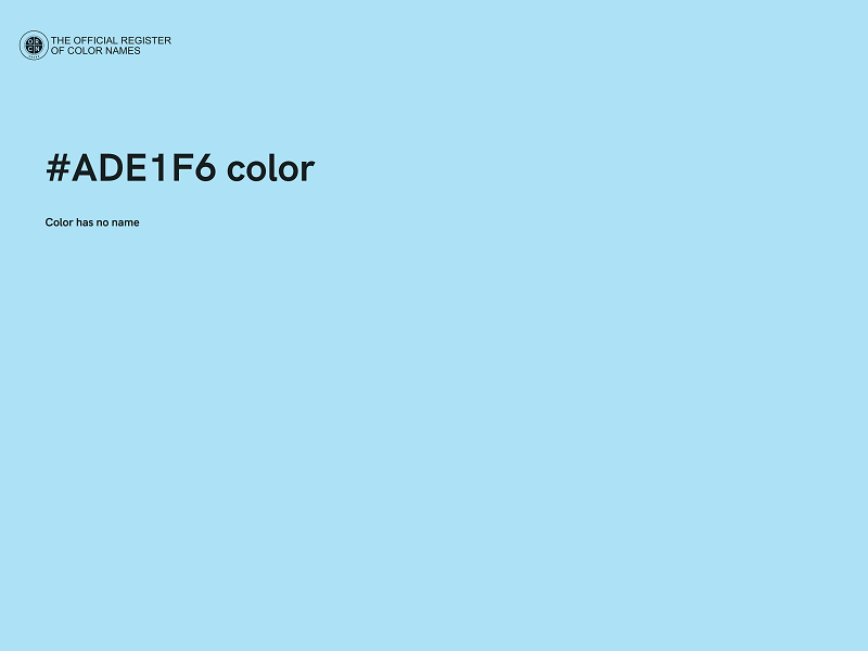 #ADE1F6 color image