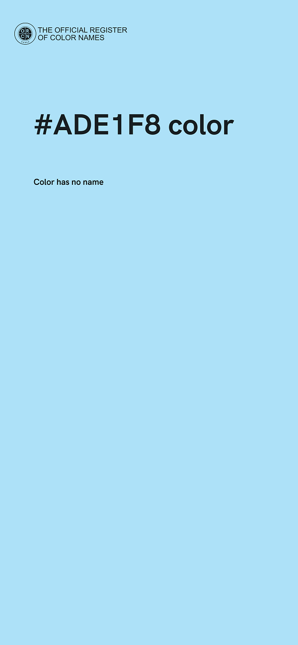 #ADE1F8 color image