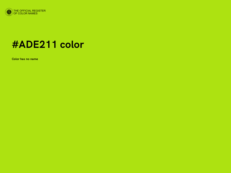#ADE211 color image