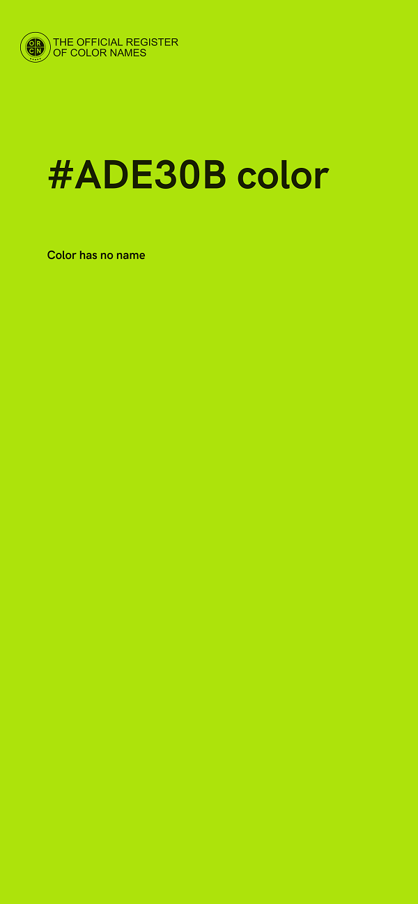 #ADE30B color image