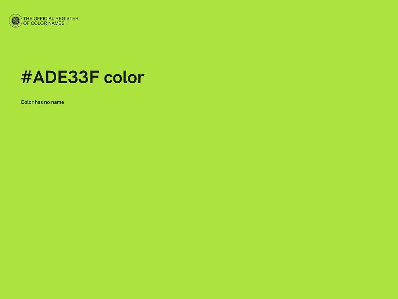 #ADE33F color image