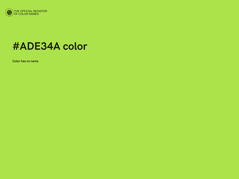 #ADE34A color image