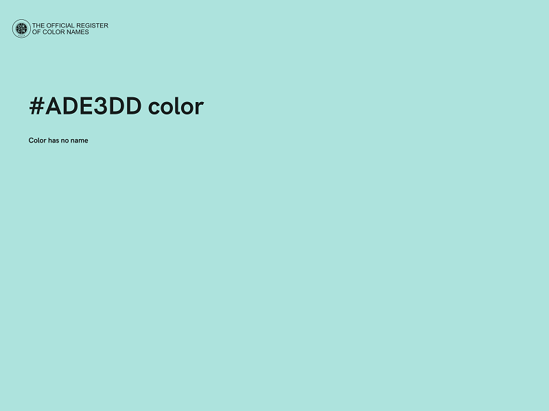 #ADE3DD color image