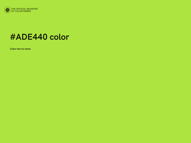 #ADE440 color image