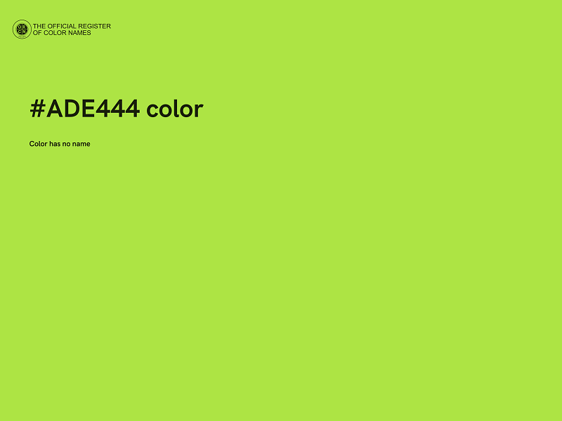 #ADE444 color image