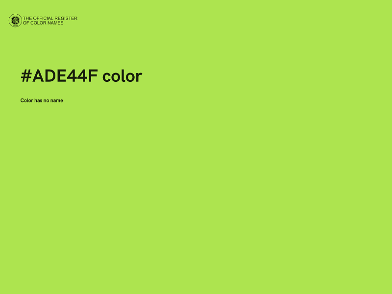 #ADE44F color image