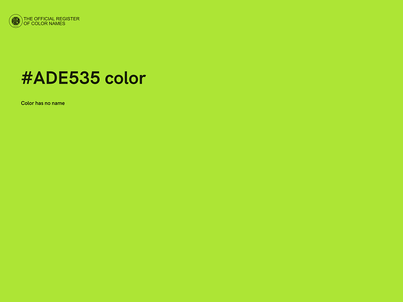 #ADE535 color image