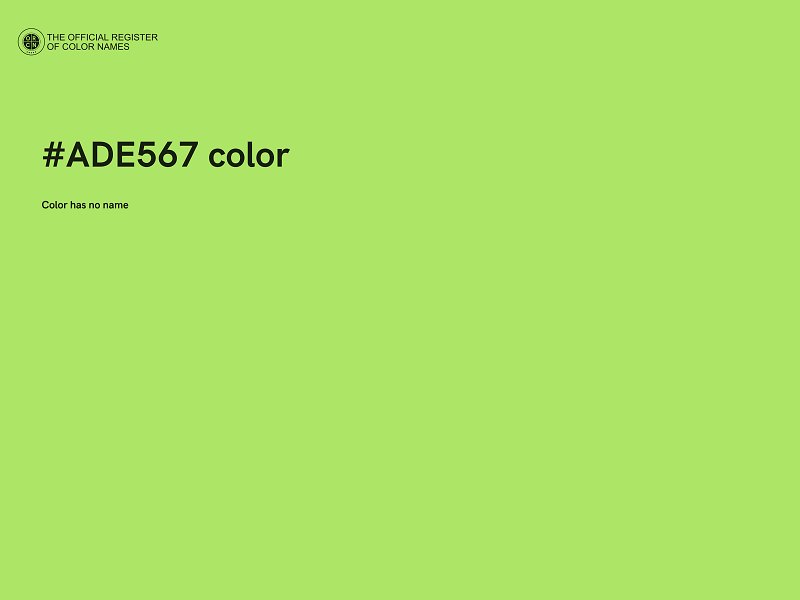 #ADE567 color image