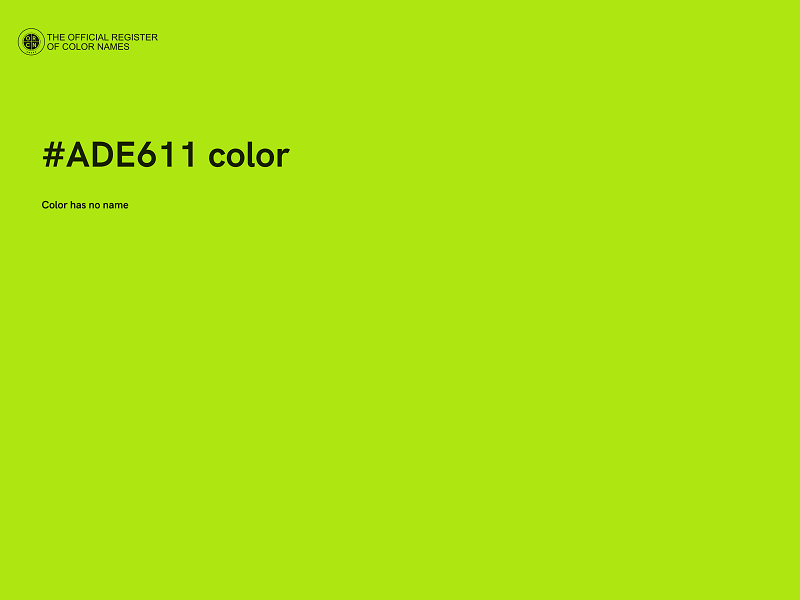 #ADE611 color image