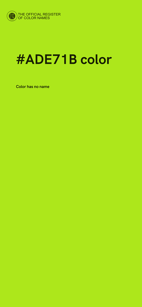 #ADE71B color image