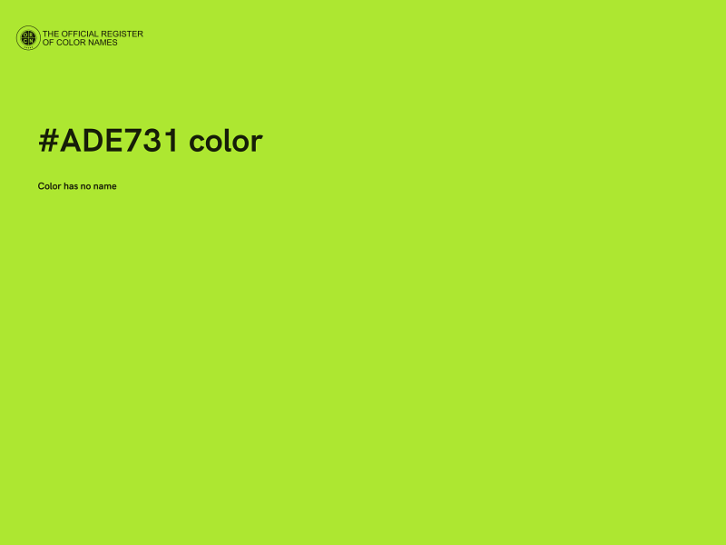 #ADE731 color image