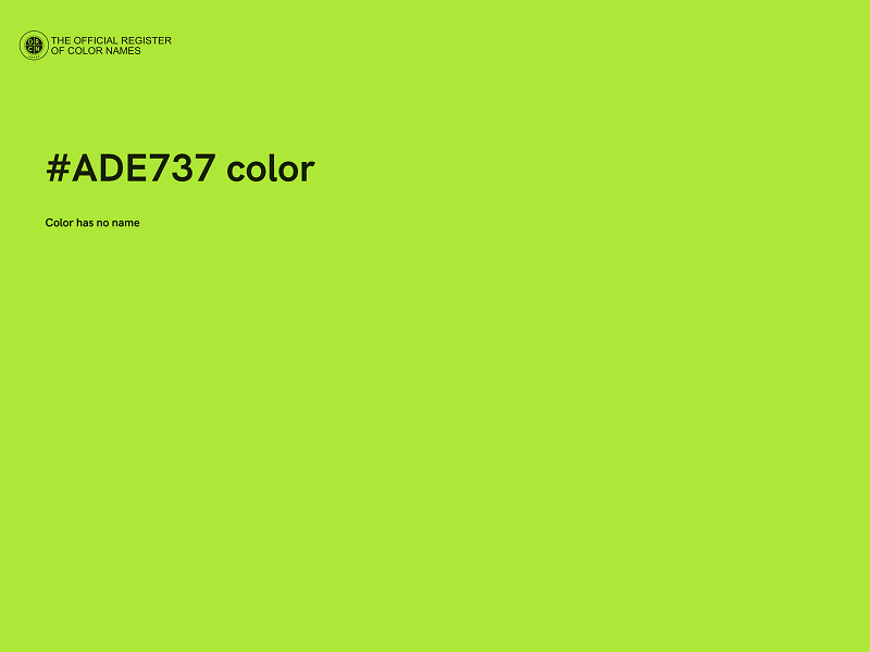 #ADE737 color image